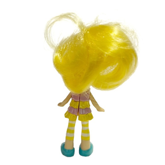 Strawberry Shortcake Lemon Meringue 2008 Mini Doll Figure Toy Hasbro Yellow Hair - Picture 2 of 7